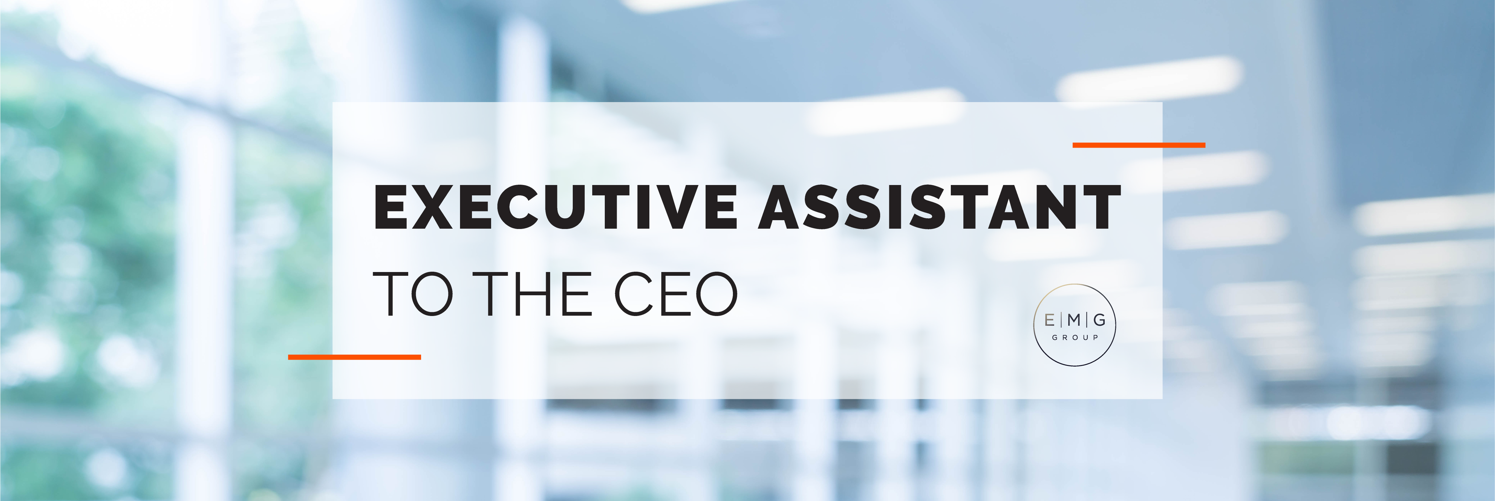 We are looking for an Executive Assistant to the CEO